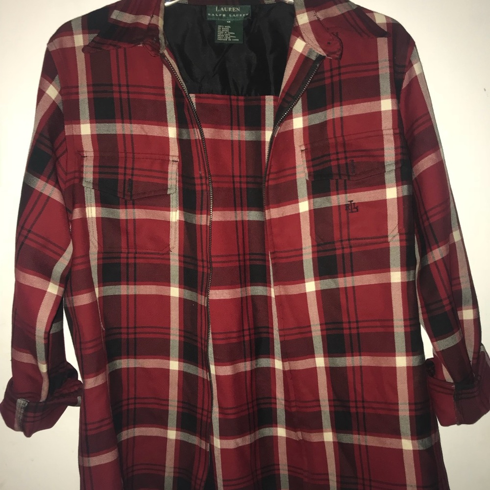 Red plaid Ralph Lauren jacket